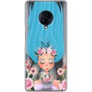 Прозрачный чехол Uprint Vivo Nex 3 Blue Hair