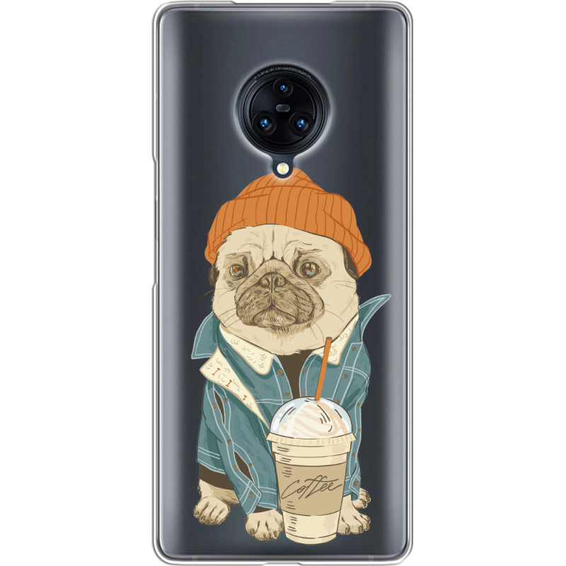 Прозрачный чехол Uprint Vivo Nex 3 Dog Coffeeman