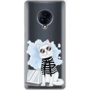 Прозрачный чехол Uprint Vivo Nex 3 Cat Style