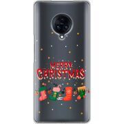 Прозрачный чехол Uprint Vivo Nex 3 Merry Christmas