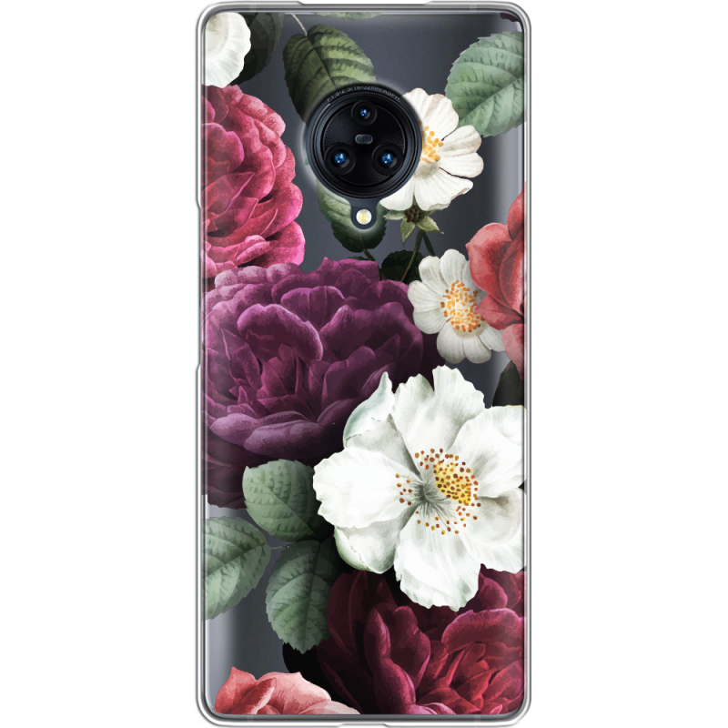 Прозрачный чехол Uprint Vivo Nex 3 Floral Dark Dreams