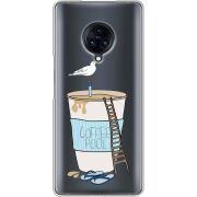 Прозрачный чехол Uprint Vivo Nex 3 Segull in Cofee Pool