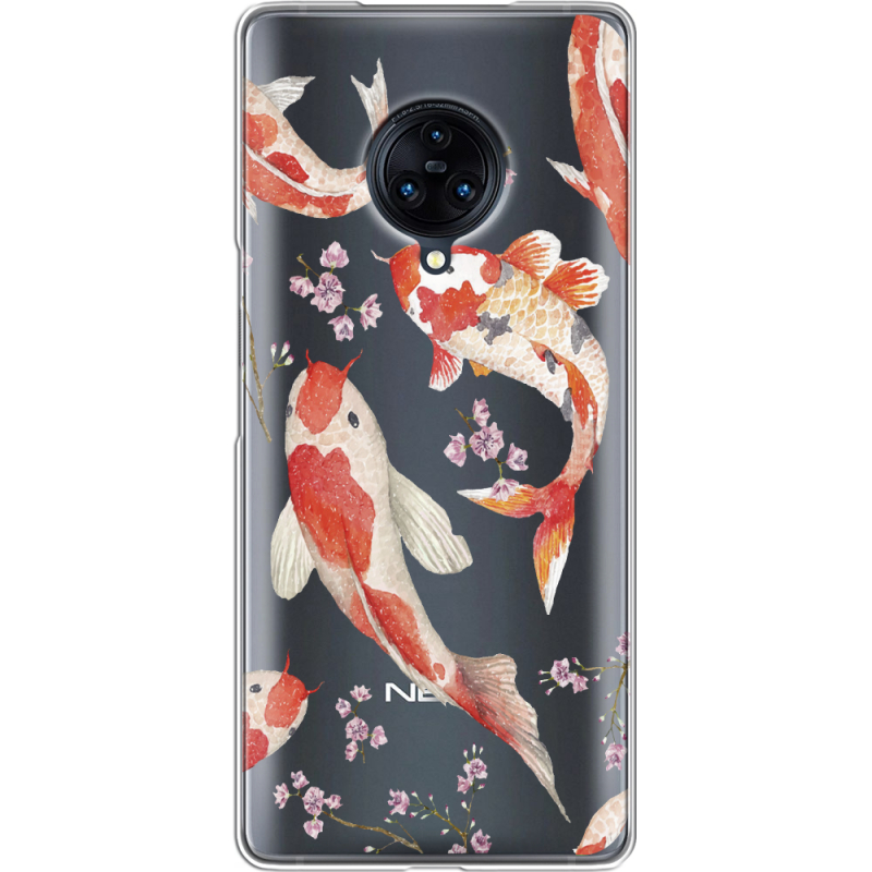 Прозрачный чехол Uprint Vivo Nex 3 Japanese Koi Fish