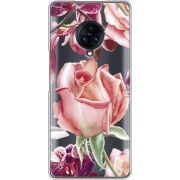 Прозрачный чехол Uprint Vivo Nex 3 Rose