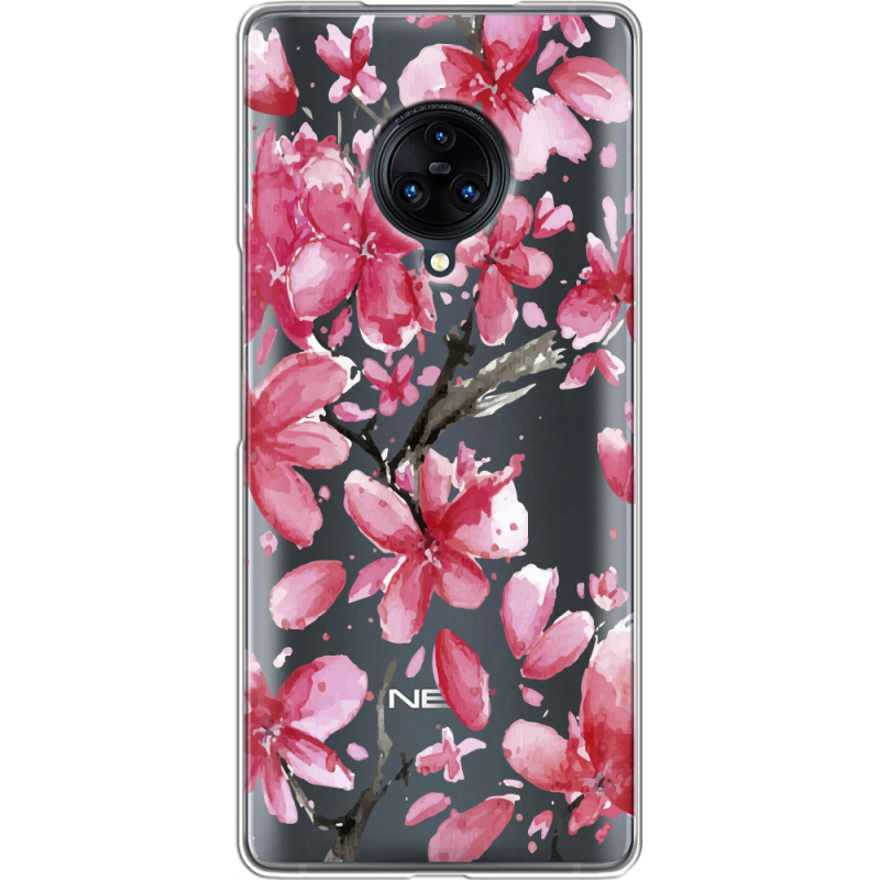 Прозрачный чехол Uprint Vivo Nex 3 Pink Magnolia