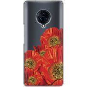 Прозрачный чехол Uprint Vivo Nex 3 Red Poppies