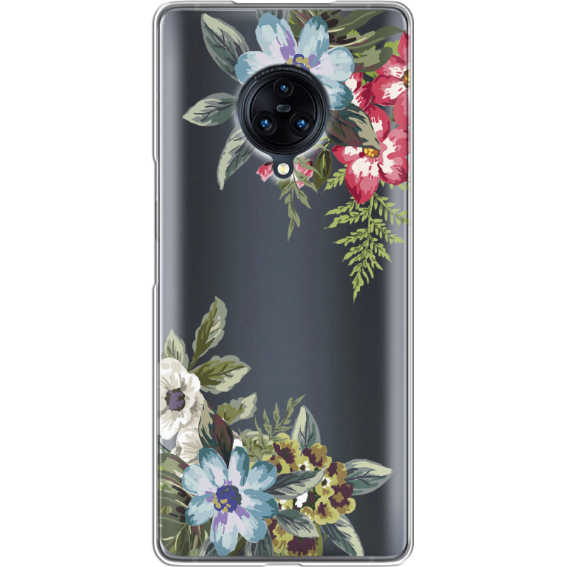 Прозрачный чехол Uprint Vivo Nex 3 Floral