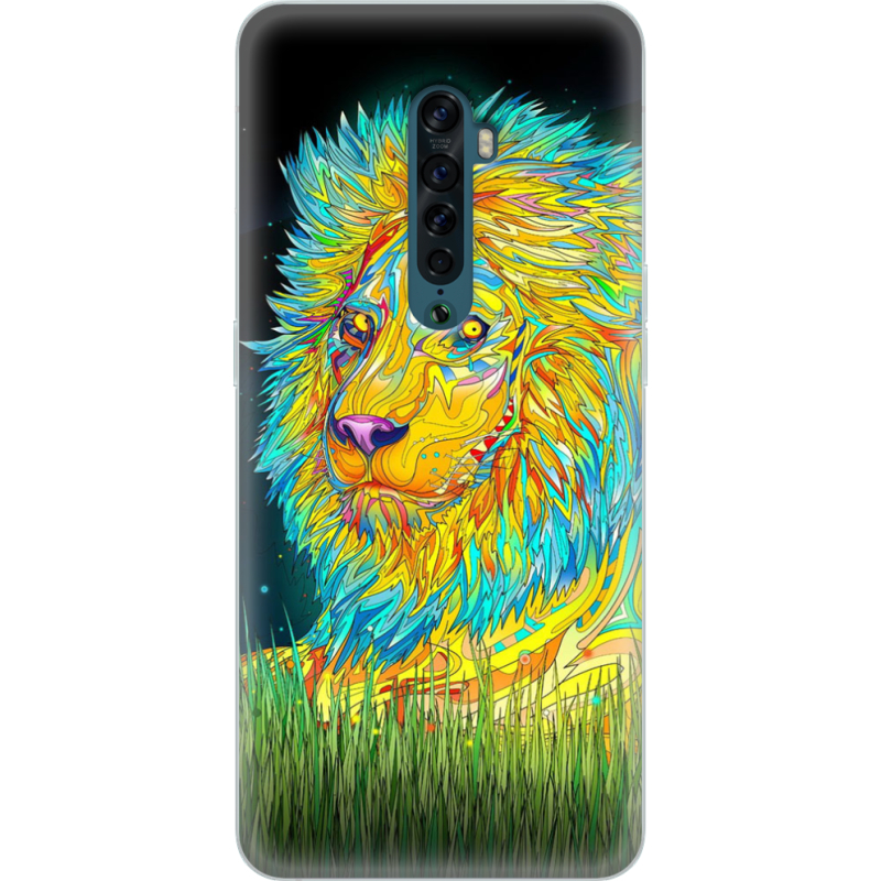 Чехол Uprint OPPO Reno2 Moonlight Lion