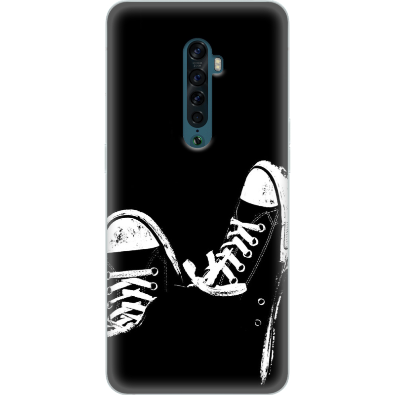 Чехол Uprint OPPO Reno2 Black Sneakers