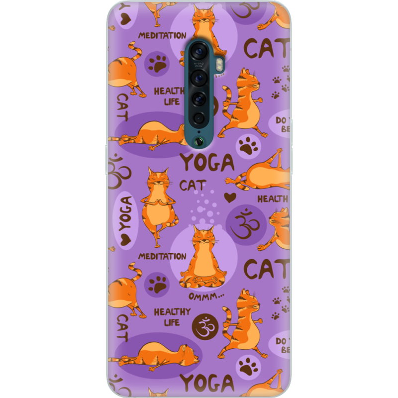 Чехол Uprint OPPO Reno2 Yoga Cat