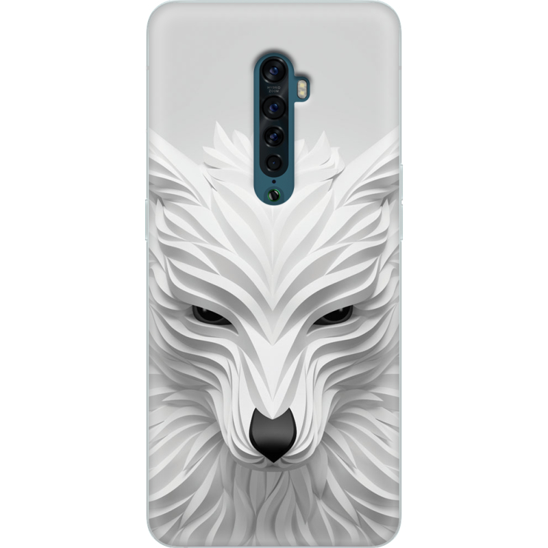 Чехол Uprint OPPO Reno2 White Wolf