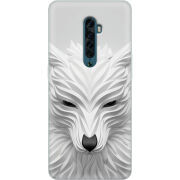 Чехол Uprint OPPO Reno2 White Wolf