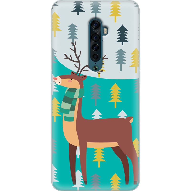 Чехол Uprint OPPO Reno2 Foresty Deer