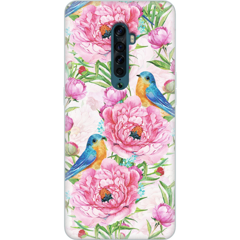 Чехол Uprint OPPO Reno2 Birds and Flowers