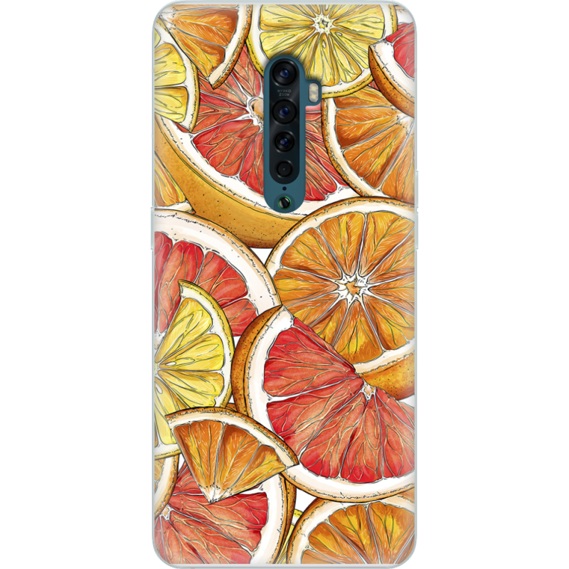 Чехол Uprint OPPO Reno2 Citrus Pattern