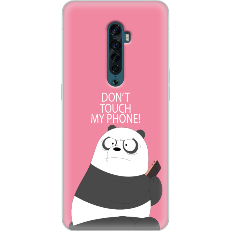 Чехол Uprint OPPO Reno2 Dont Touch My Phone Panda