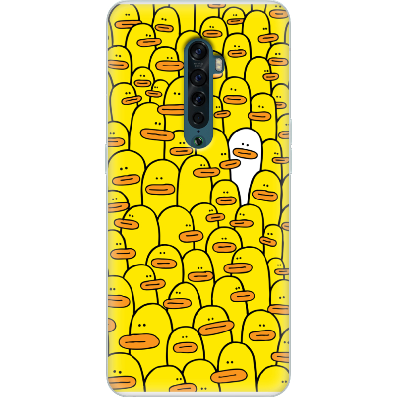 Чехол Uprint OPPO Reno2 Yellow Ducklings