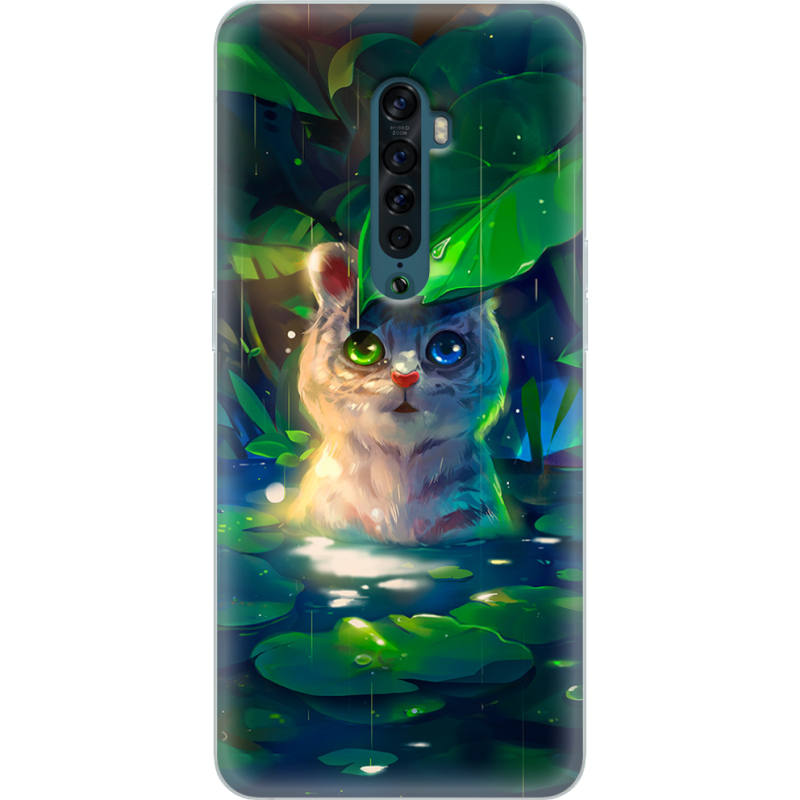 Чехол Uprint OPPO Reno2 White Tiger Cub