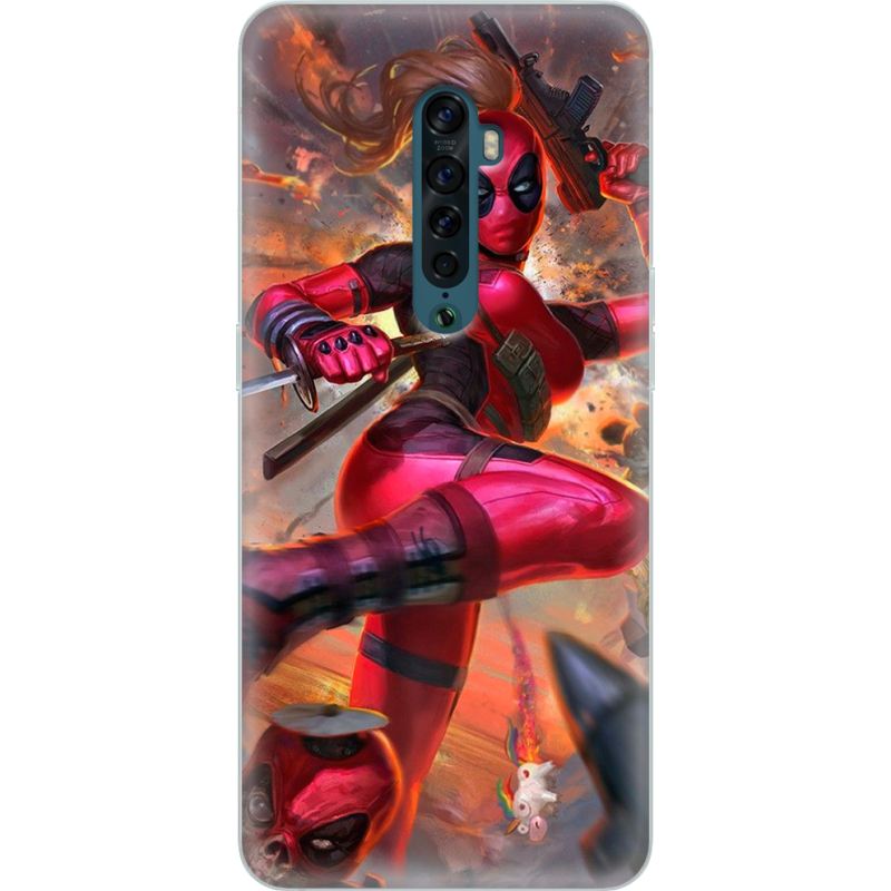 Чехол Uprint OPPO Reno2 Woman Deadpool