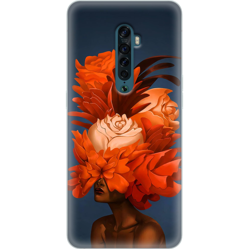 Чехол Uprint OPPO Reno2 Exquisite Orange Flowers