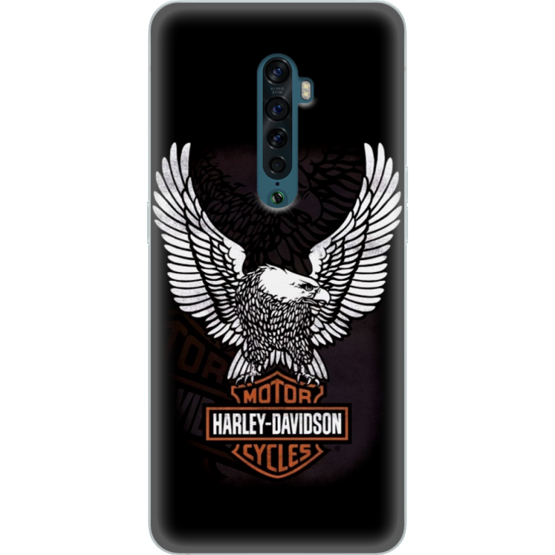 Чехол Uprint OPPO Reno2 Harley Davidson and eagle