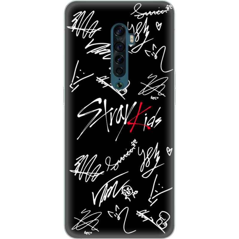 Чехол Uprint OPPO Reno2 Stray Kids автограф