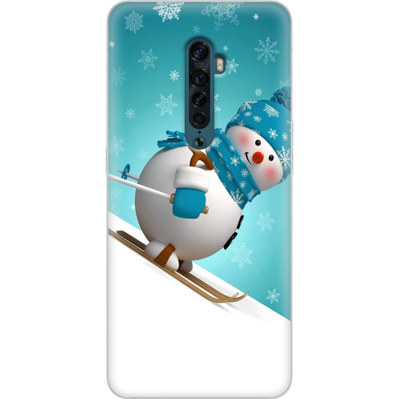 Чехол Uprint OPPO Reno2 Skier Snowman