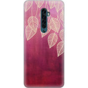 Чехол Uprint OPPO Reno2 Gold Leaves