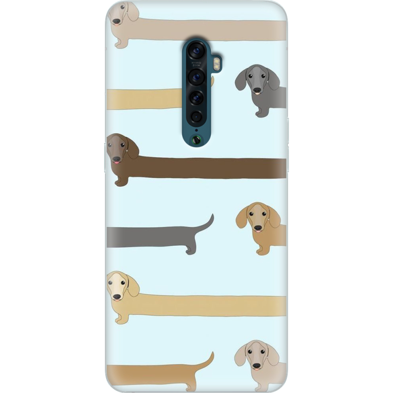 Чехол Uprint OPPO Reno2 Dachshund