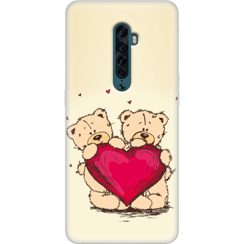 Чехол Uprint OPPO Reno2 Teddy Bear Love