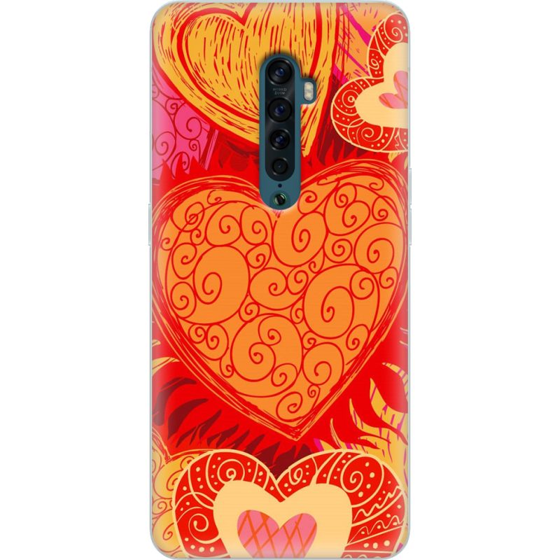 Чехол Uprint OPPO Reno2 Warm Hearts