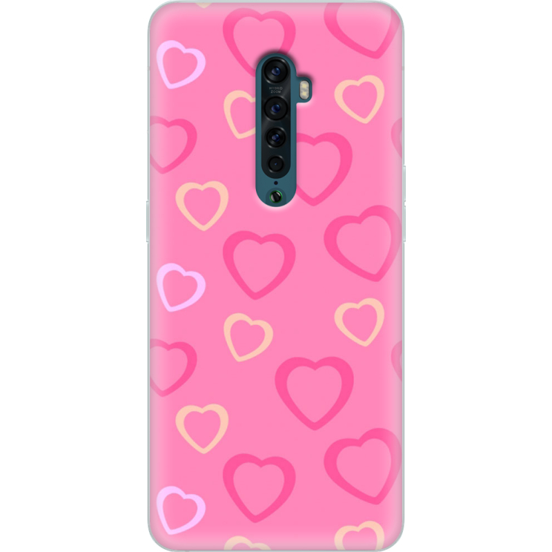 Чехол Uprint OPPO Reno2 Sugar Hearts