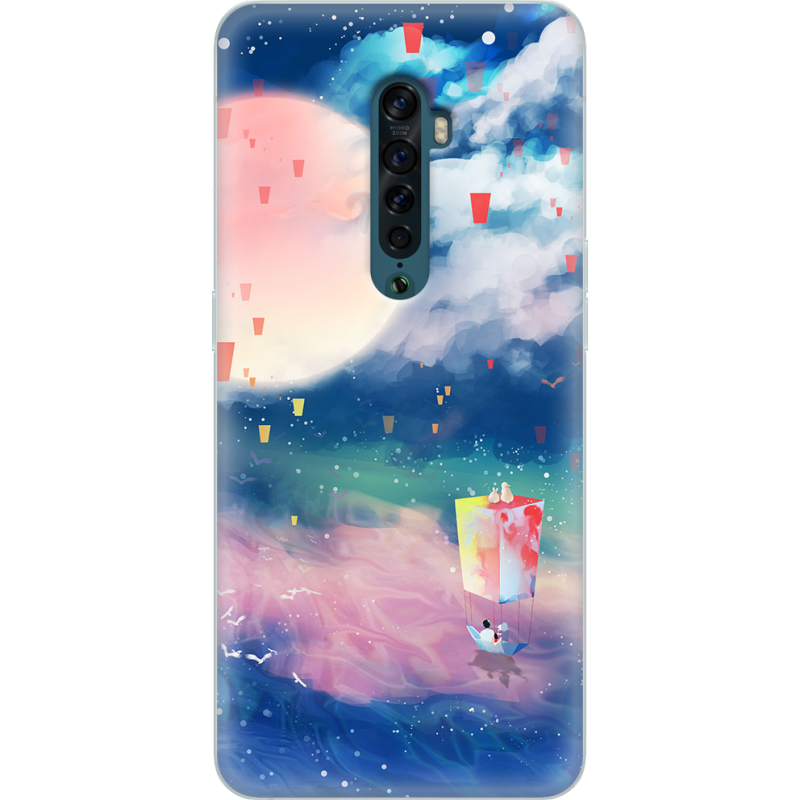 Чехол Uprint OPPO Reno2 Sky Lanterns