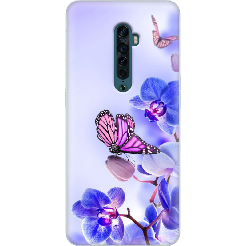 Чехол Uprint OPPO Reno2 Orchids and Butterflies