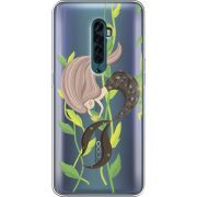 Прозрачный чехол Uprint OPPO Reno2 Cute Mermaid