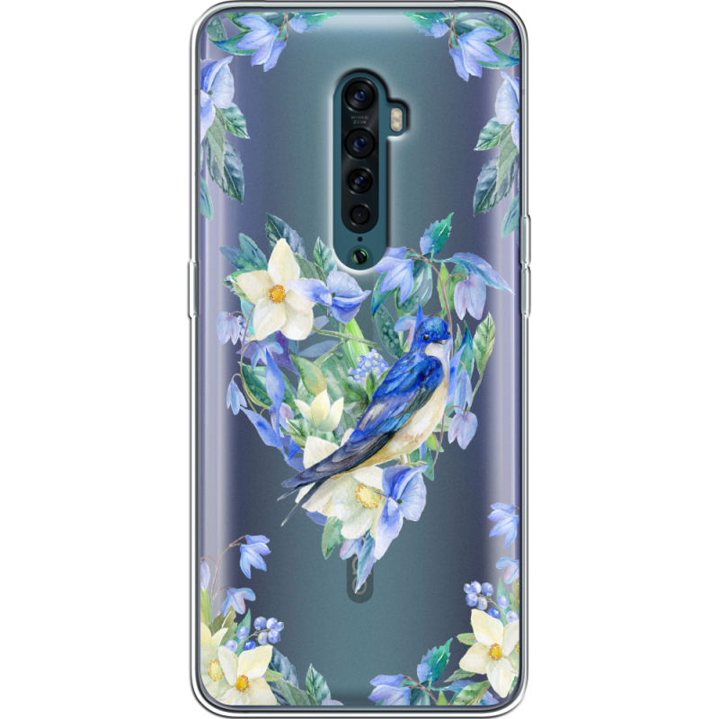 Прозрачный чехол Uprint OPPO Reno2 Spring Bird