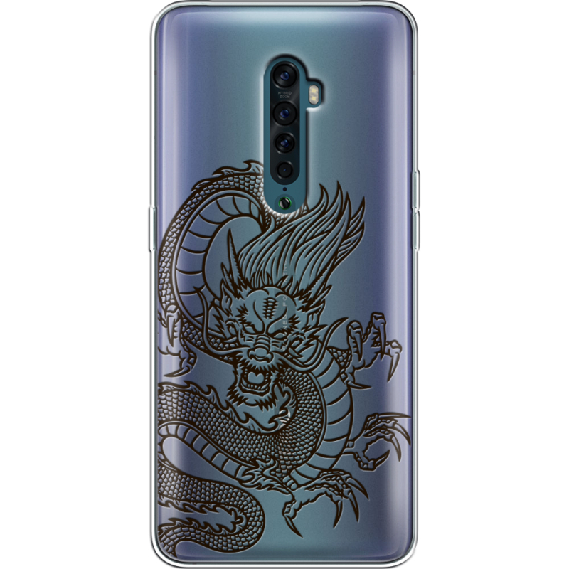 Прозрачный чехол Uprint OPPO Reno2 Chinese Dragon