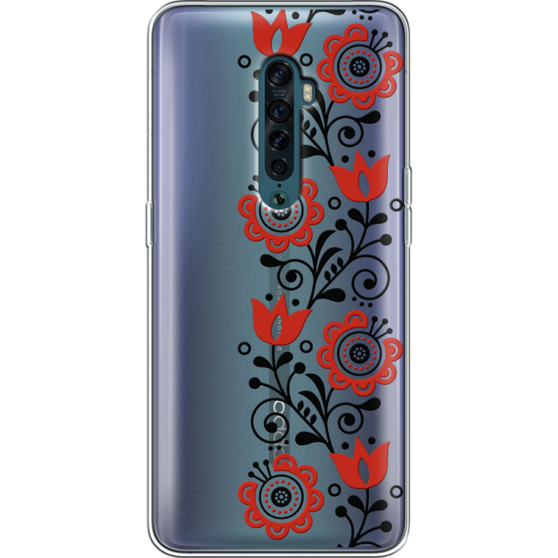 Прозрачный чехол Uprint OPPO Reno2 Ethno Ornament