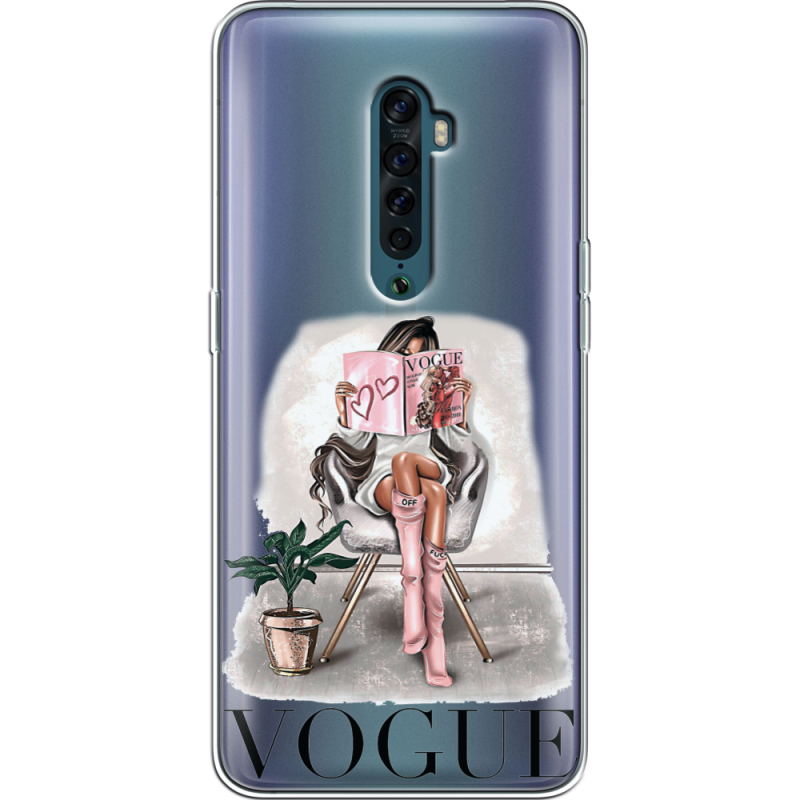 Прозрачный чехол Uprint OPPO Reno2 VOGUE