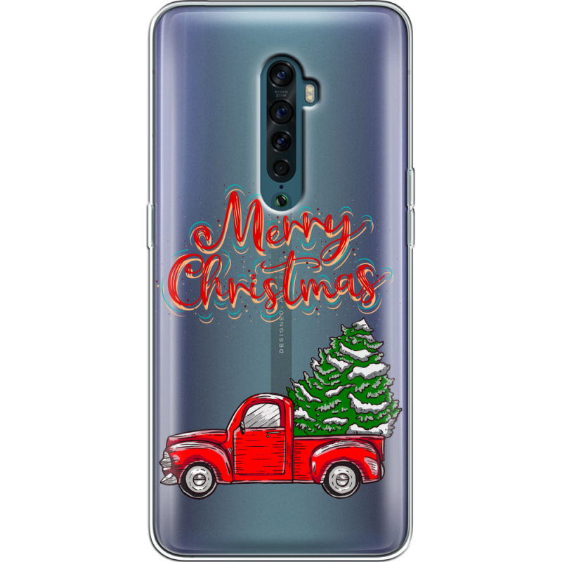 Прозрачный чехол Uprint OPPO Reno2 Holiday Car