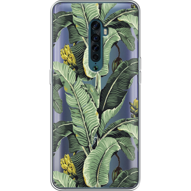 Прозрачный чехол Uprint OPPO Reno2 Banana Leaves