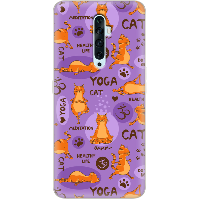 Чехол Uprint OPPO Reno2 Z Yoga Cat