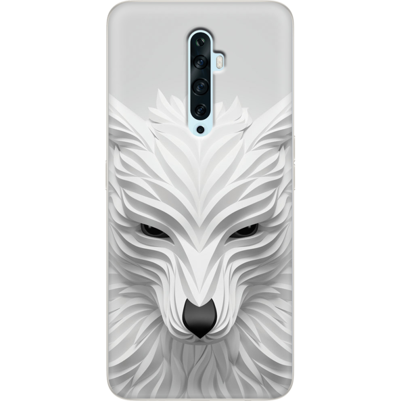 Чехол Uprint OPPO Reno2 Z White Wolf