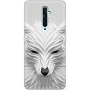 Чехол Uprint OPPO Reno2 Z White Wolf