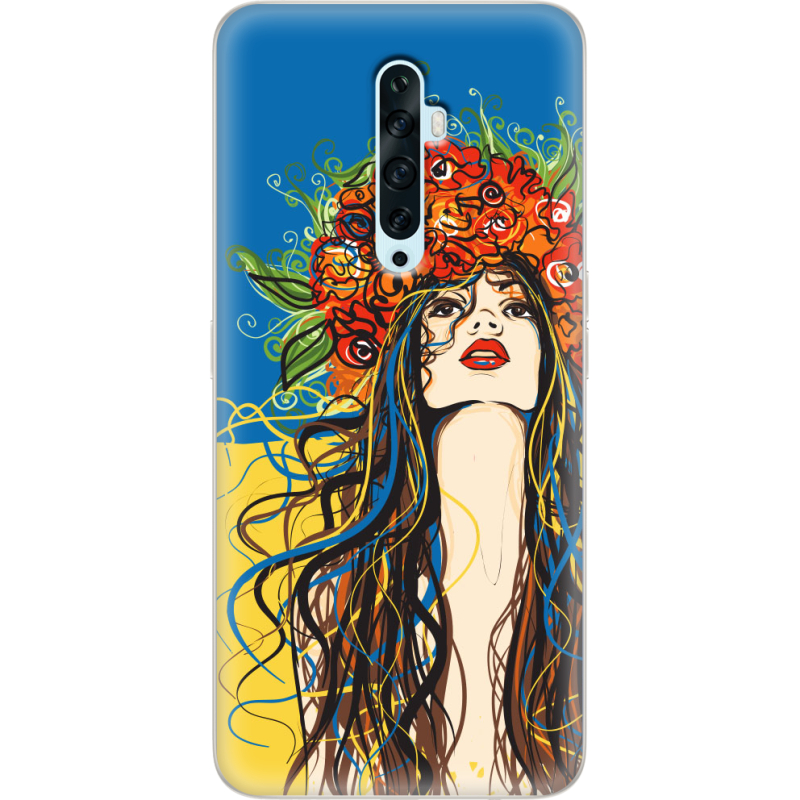 Чехол Uprint OPPO Reno2 Z Ukraine Girl