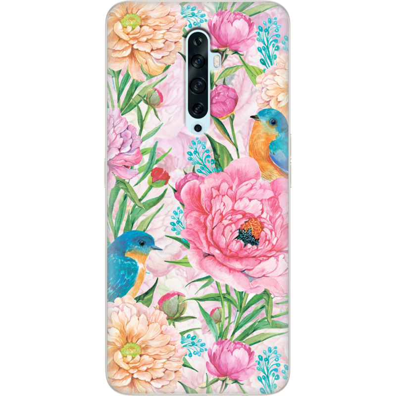 Чехол Uprint OPPO Reno2 Z Birds in Flowers