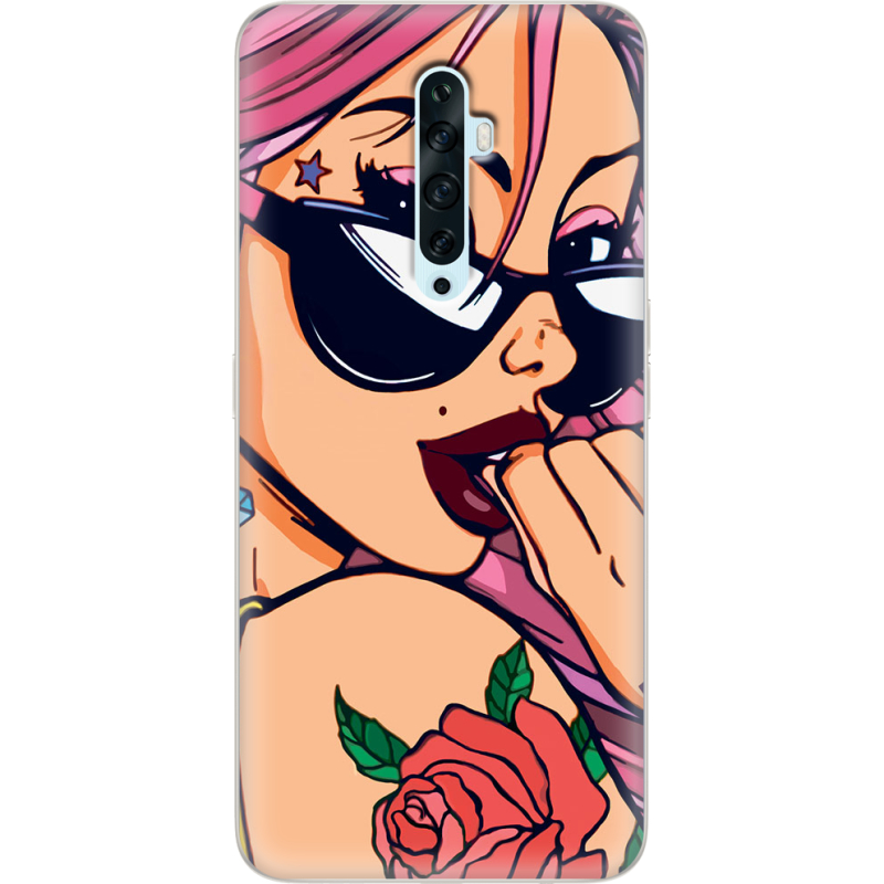 Чехол Uprint OPPO Reno2 Z Pink Girl