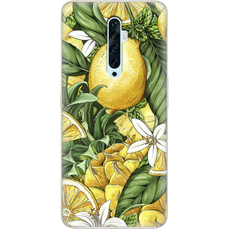 Чехол Uprint OPPO Reno2 Z Lemon Pattern