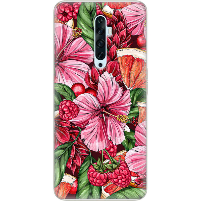 Чехол Uprint OPPO Reno2 Z Tropical Flowers