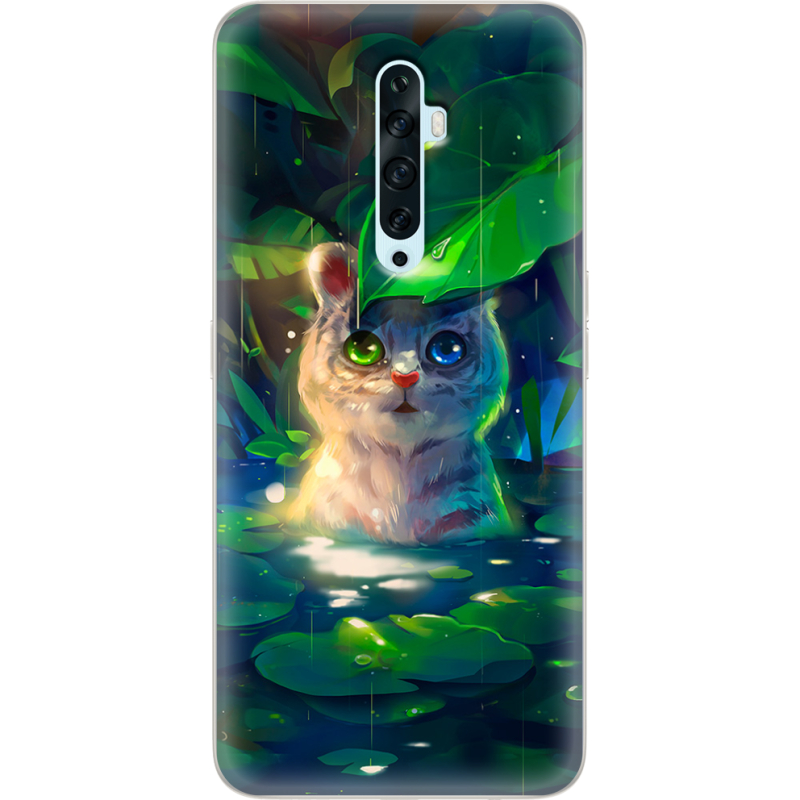 Чехол Uprint OPPO Reno2 Z White Tiger Cub